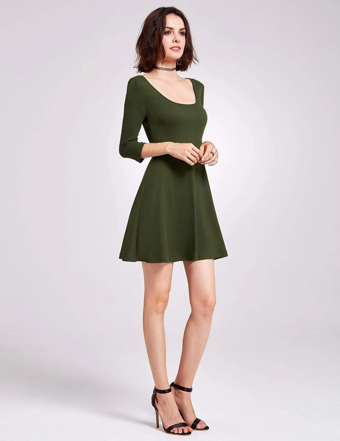 Alisa Pan Long Sleeve Casual Knit Dress