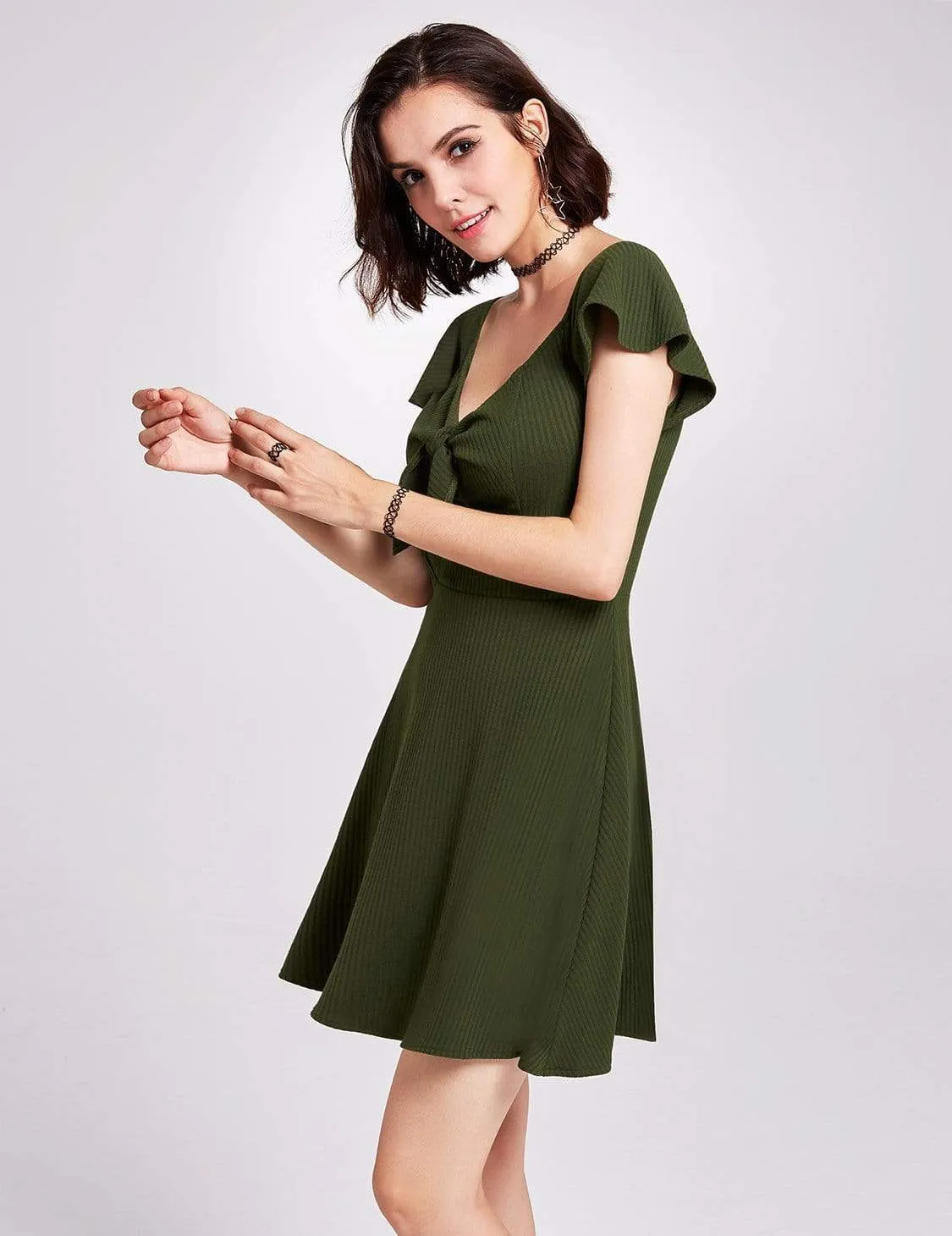 Alisa Pan Short Sleeve Casual Knit Dress