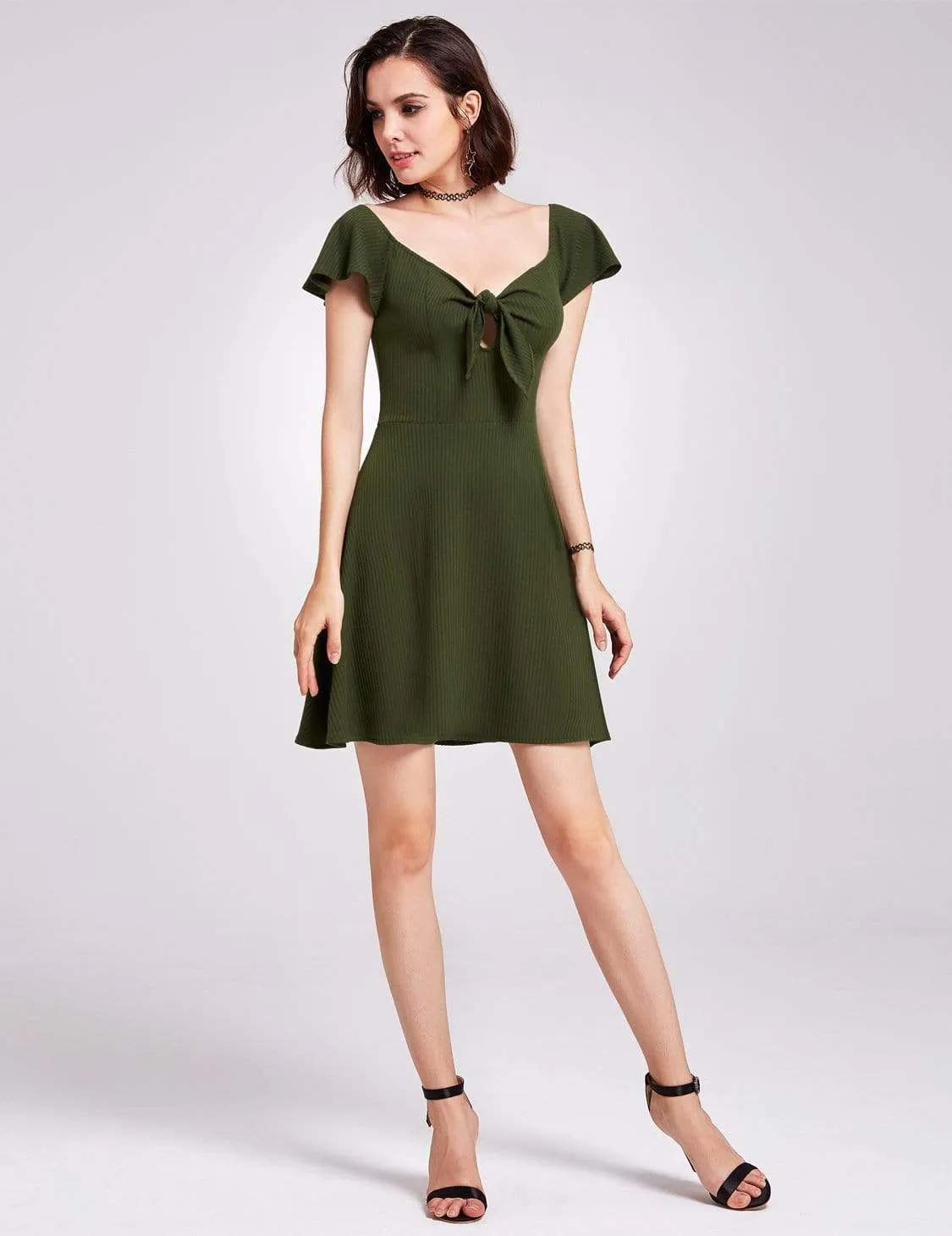 Alisa Pan Short Sleeve Casual Knit Dress