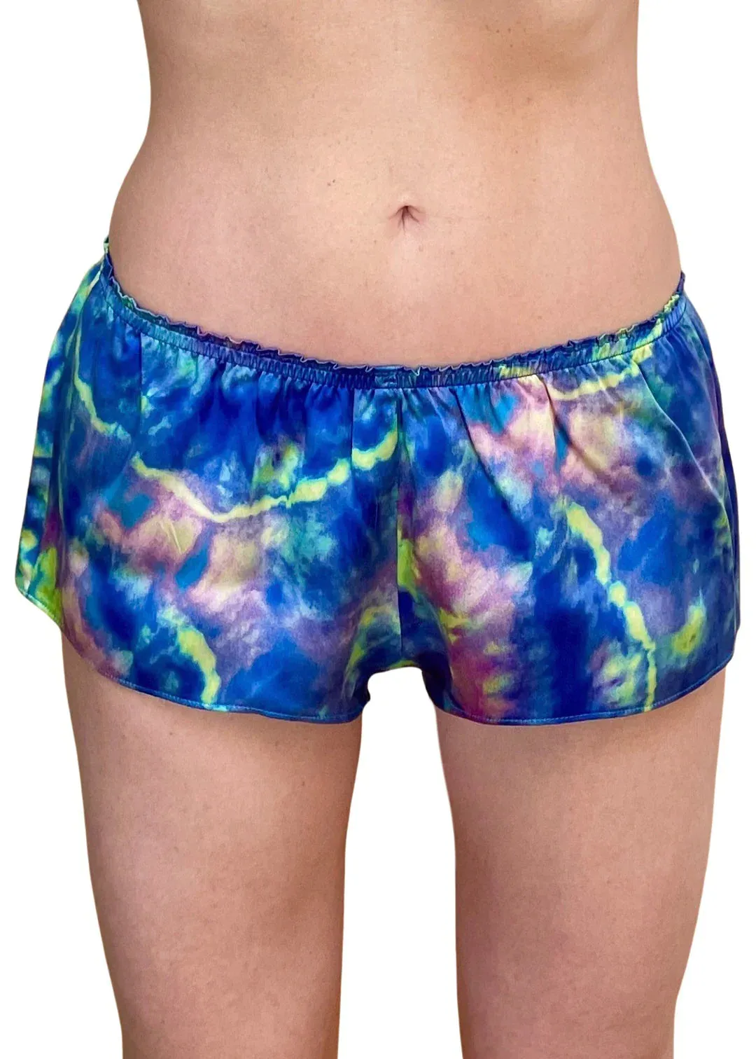 Aura Psychedelic Silk Flutter Shorts