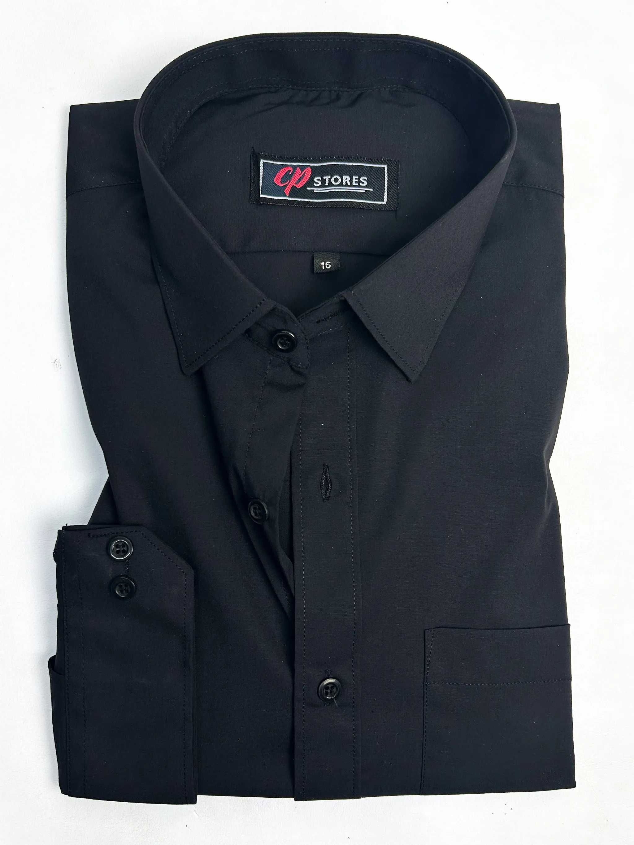 Black Formal Dress Shirt For Men AN MFS116