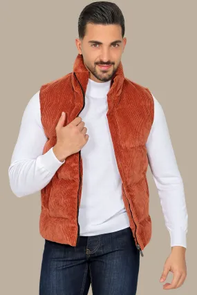 Brick Corduroy Vest