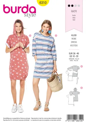 Burda Pattern 6310 Misses' shirt dress