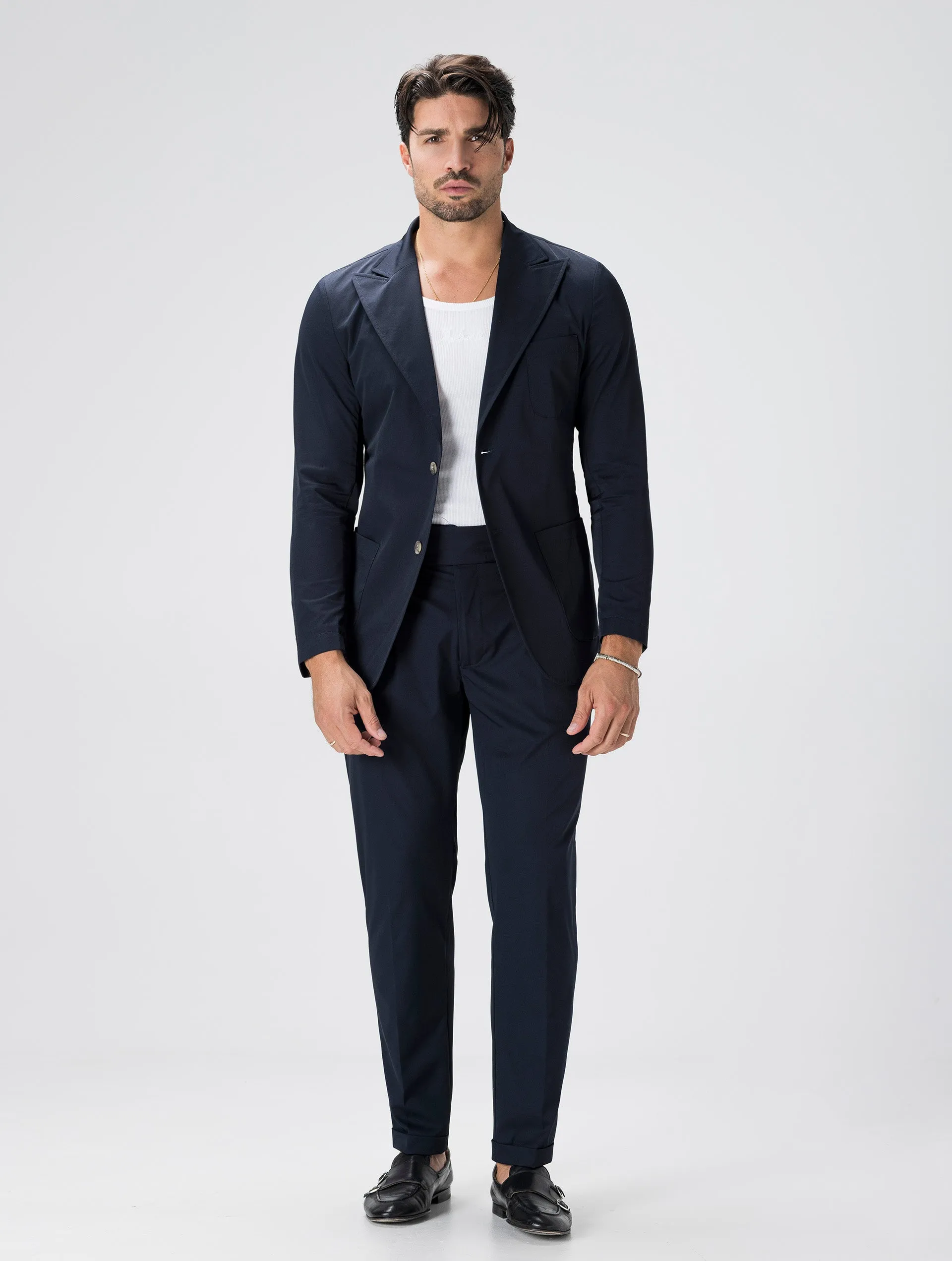 CALEB TECH FORMAL BLAZER IN BLUE