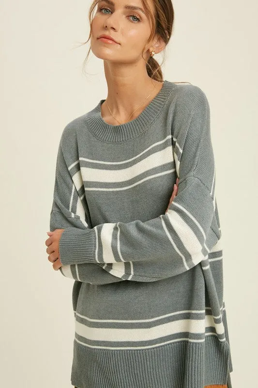 Colorblock Stripe Sweater