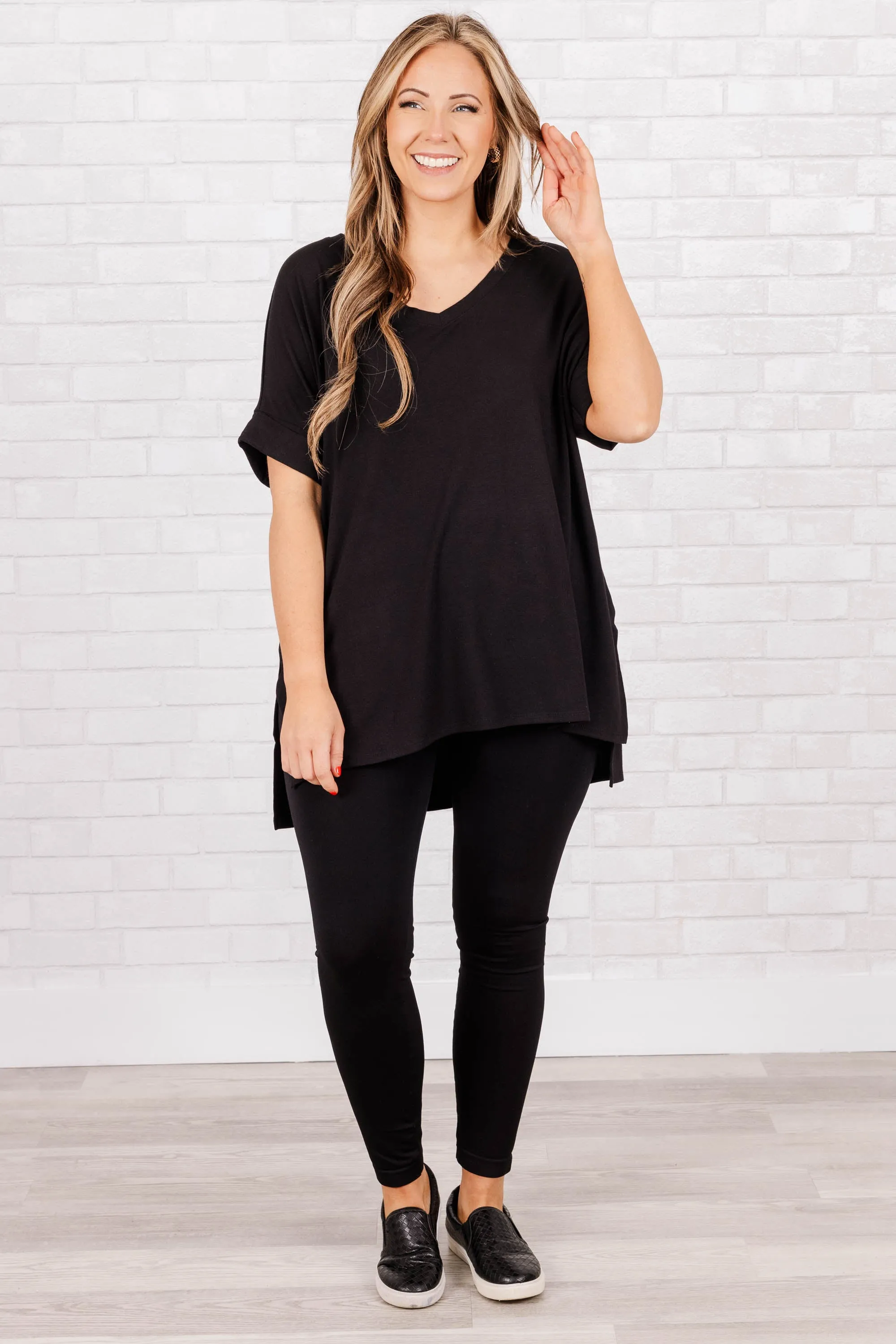 Comfy Travels Top, Black