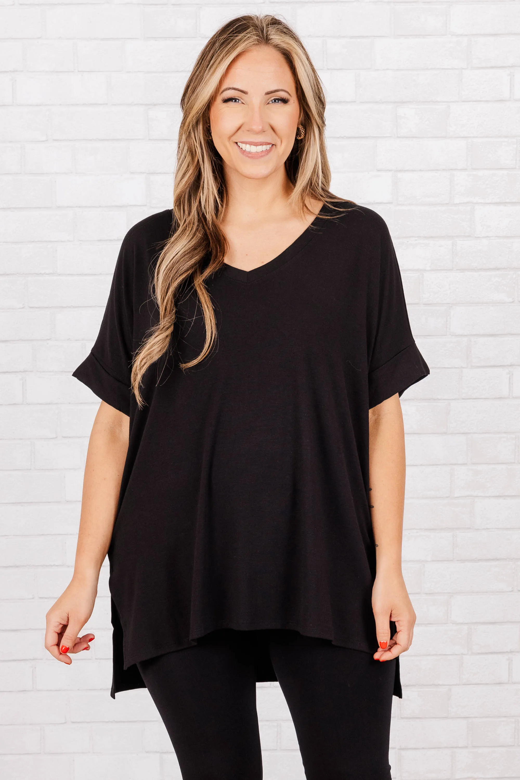 Comfy Travels Top, Black