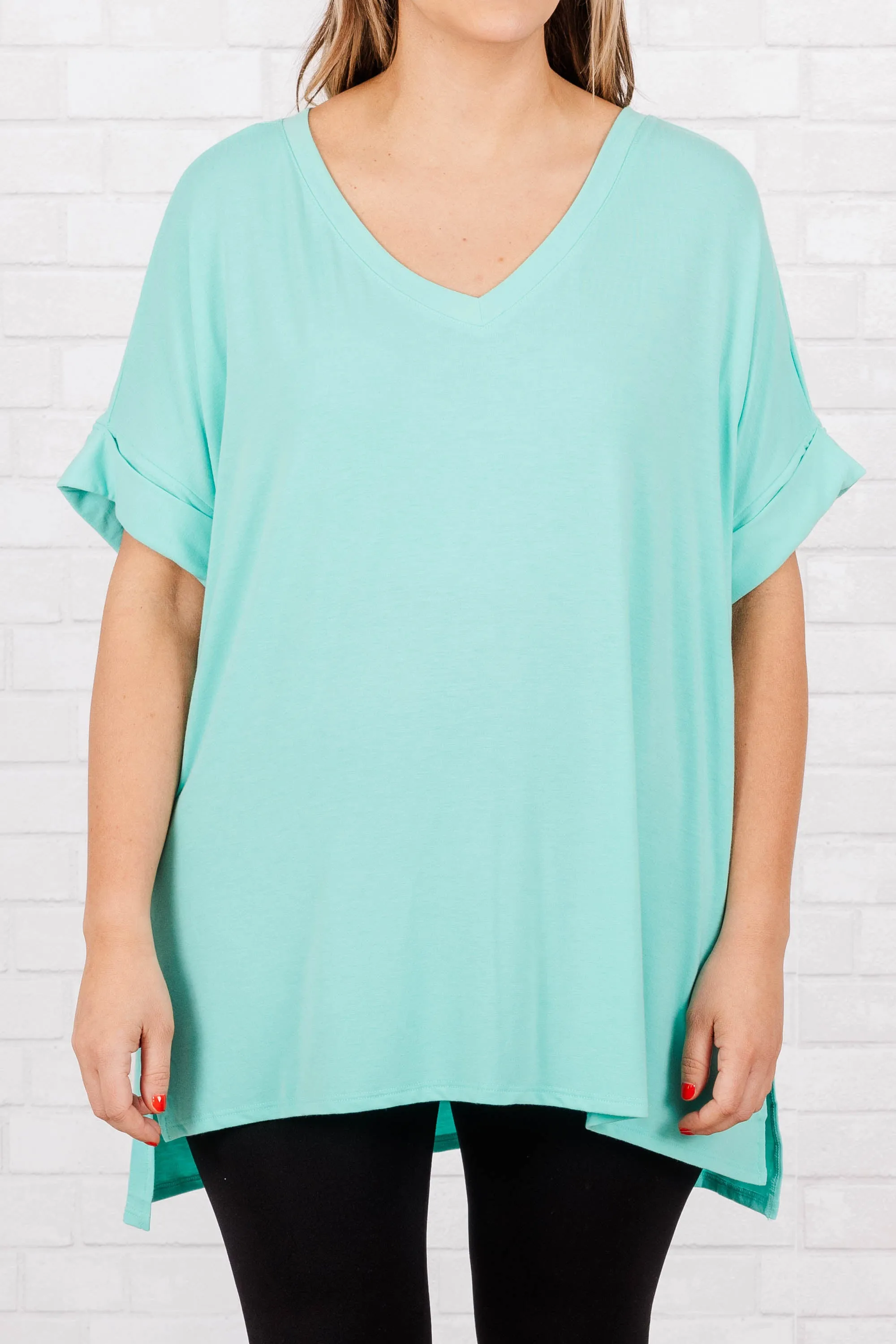 Comfy Travels Top, Mint