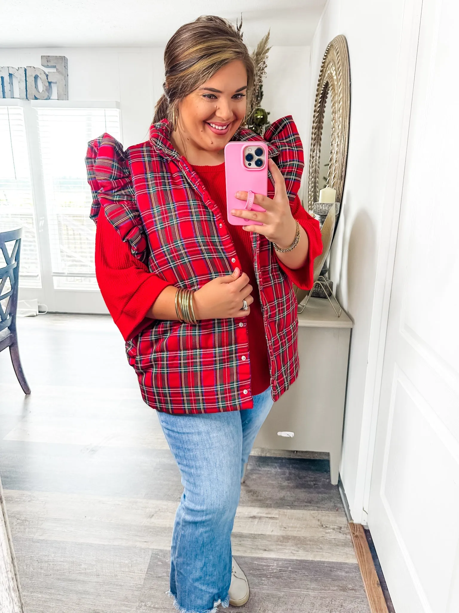 Cozy Feels Plaid Vest