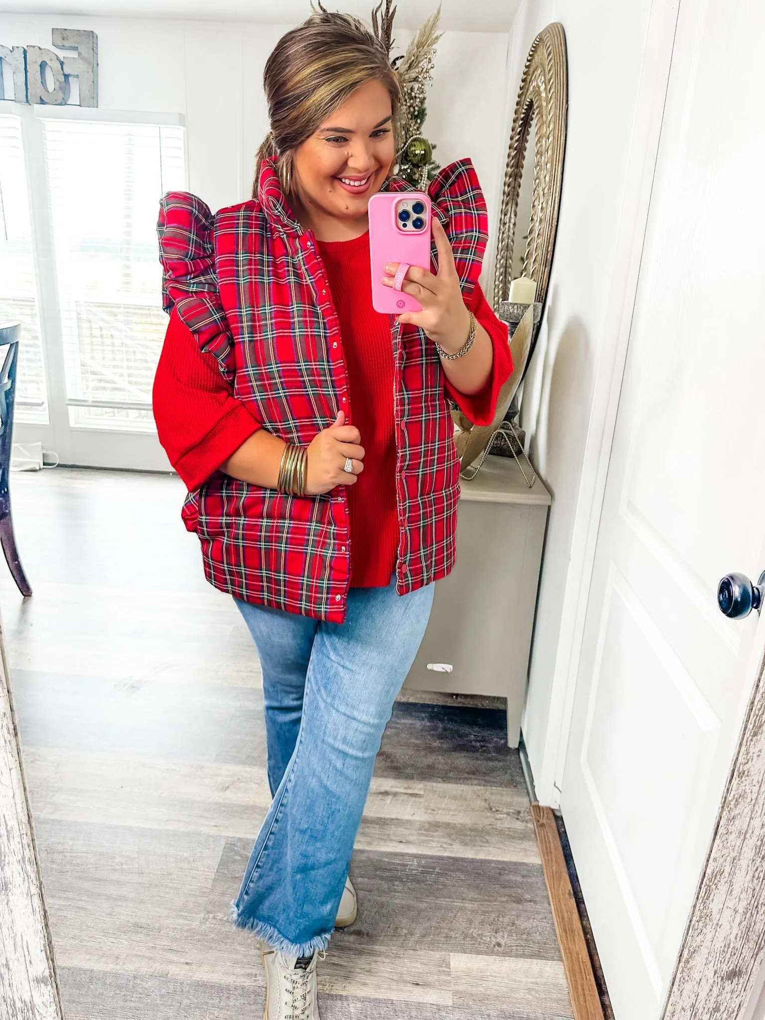 Cozy Feels Plaid Vest