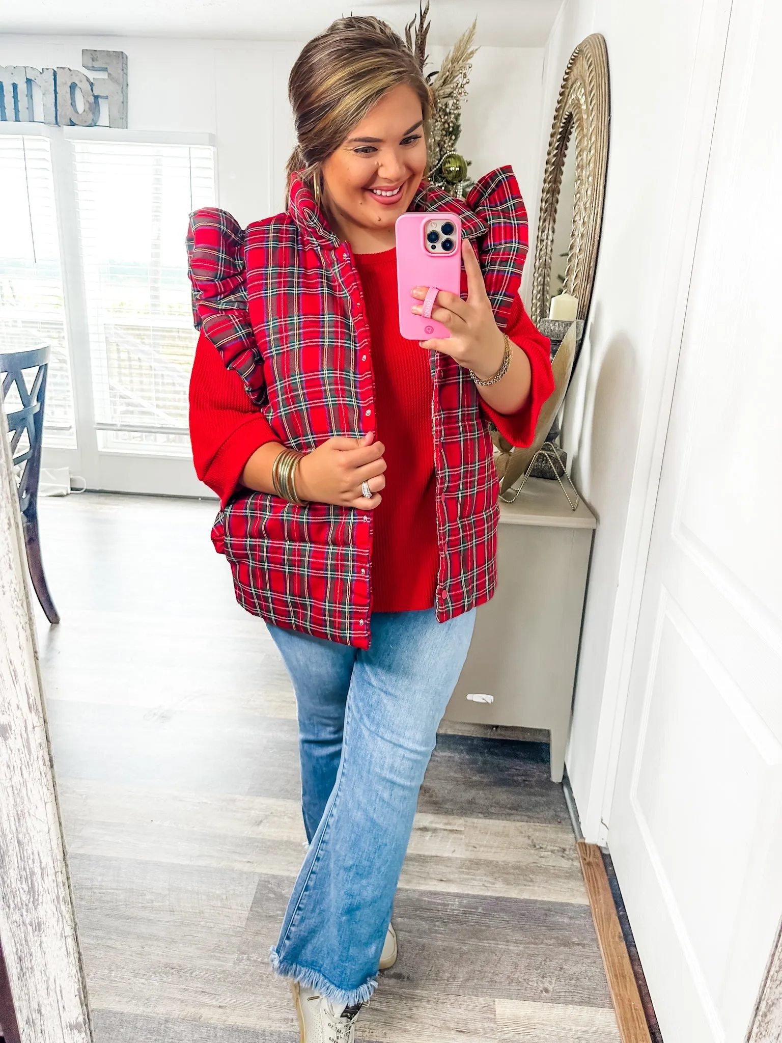 Cozy Feels Plaid Vest