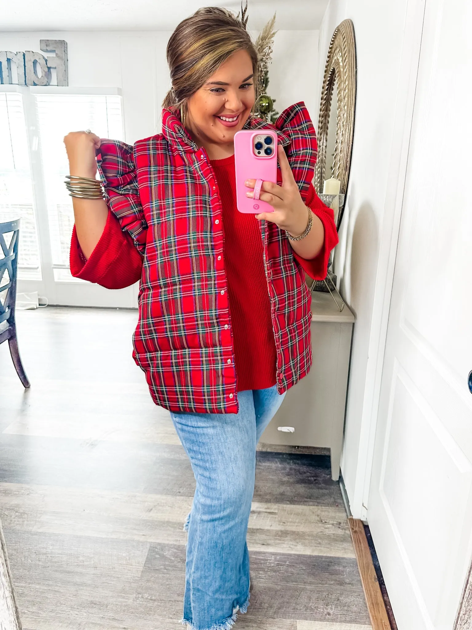 Cozy Feels Plaid Vest