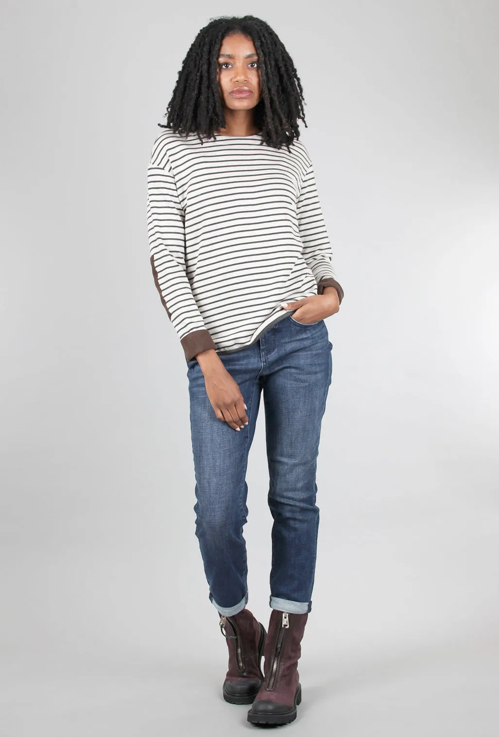 Cozy Shirttail Hem Pullover, Oatmeal