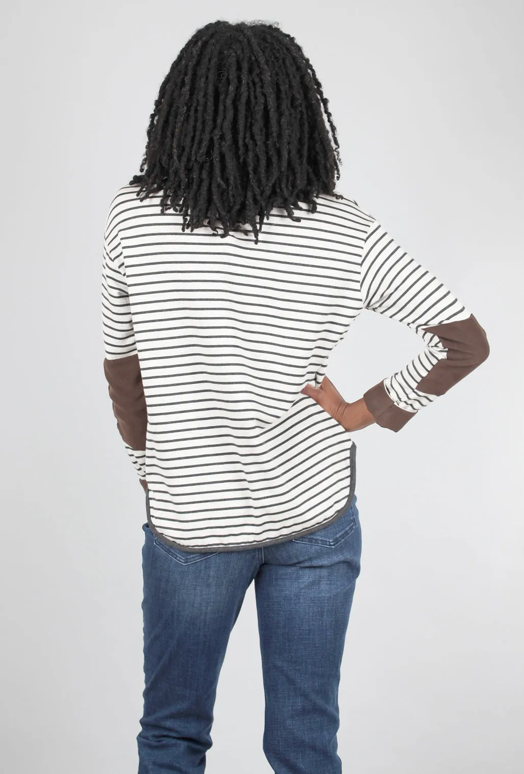 Cozy Shirttail Hem Pullover, Oatmeal