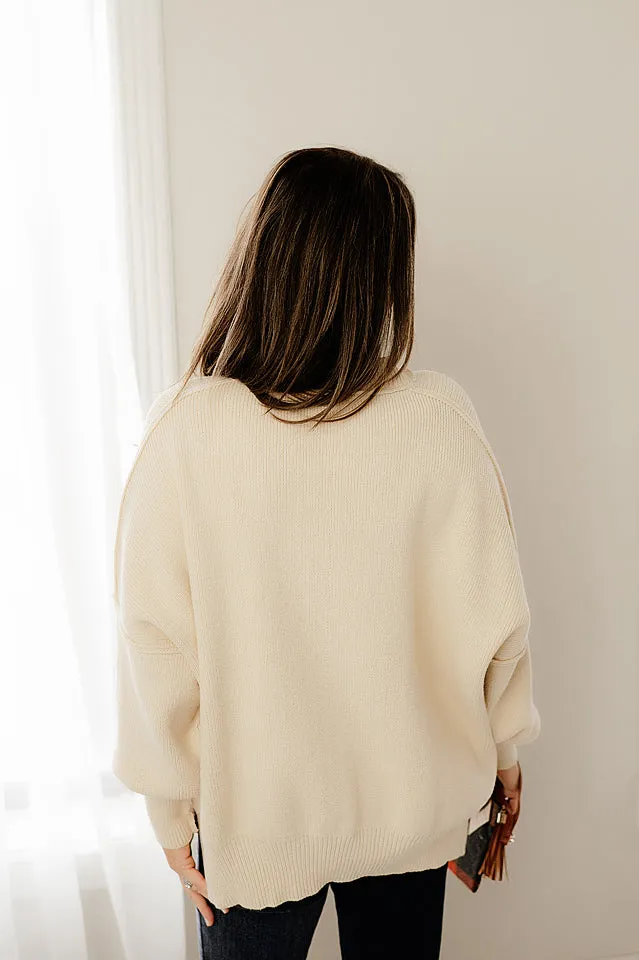 Cozy Side Slit Sweater