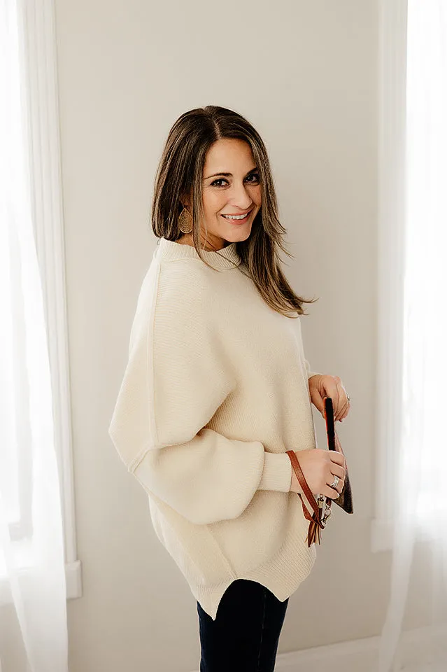 Cozy Side Slit Sweater