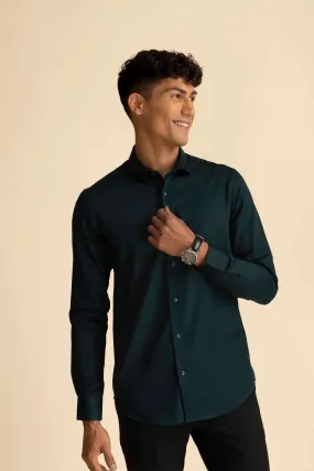 Dark Green Sateen Shirt