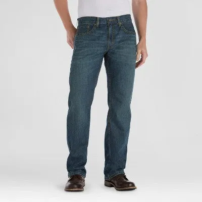 DENIZEN from Levi's Men's 285 Relaxed Fit Jeans Flex Denim, 32" Inseam