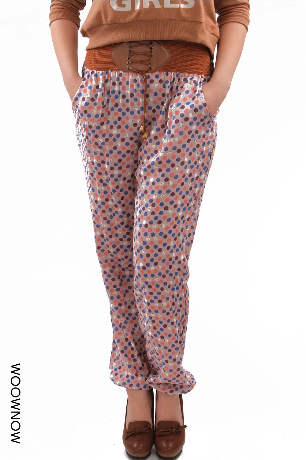 Dots Print Trousers