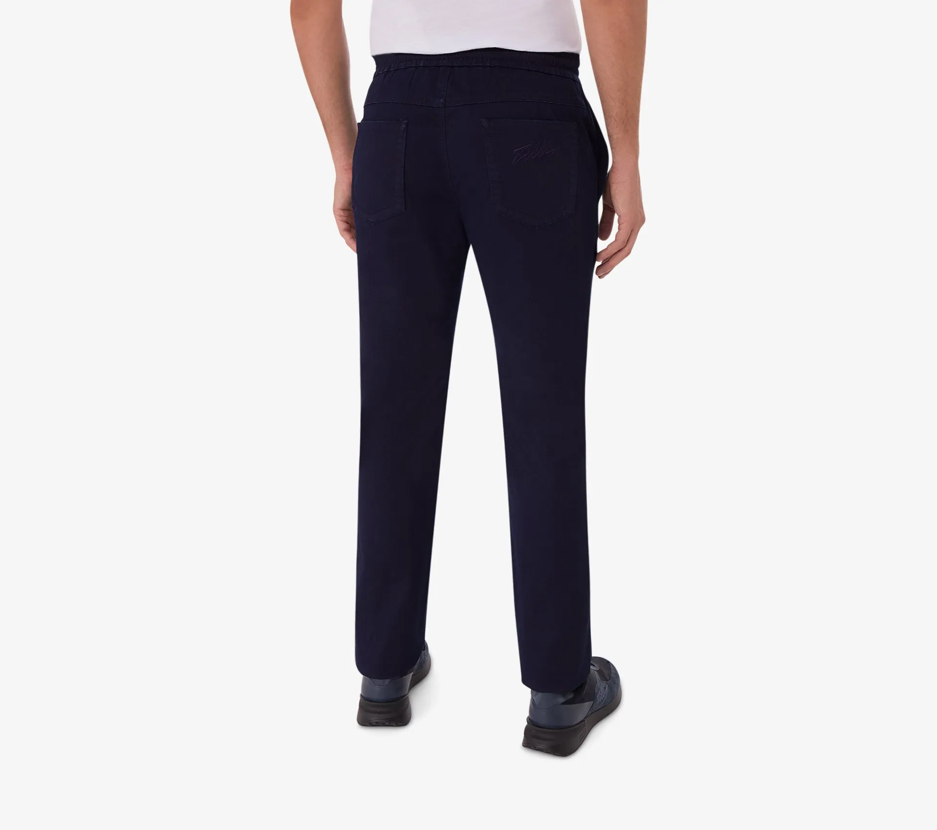 Elastic Trousers with Coulisse