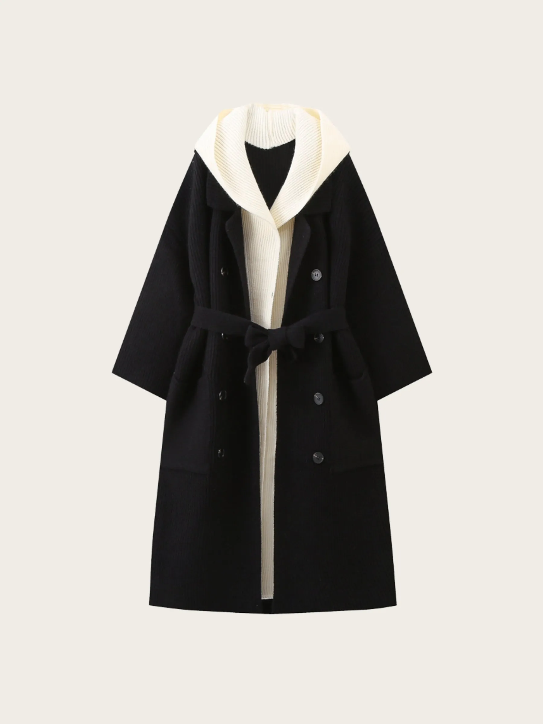 Galia Double-Layer Hooded Coat