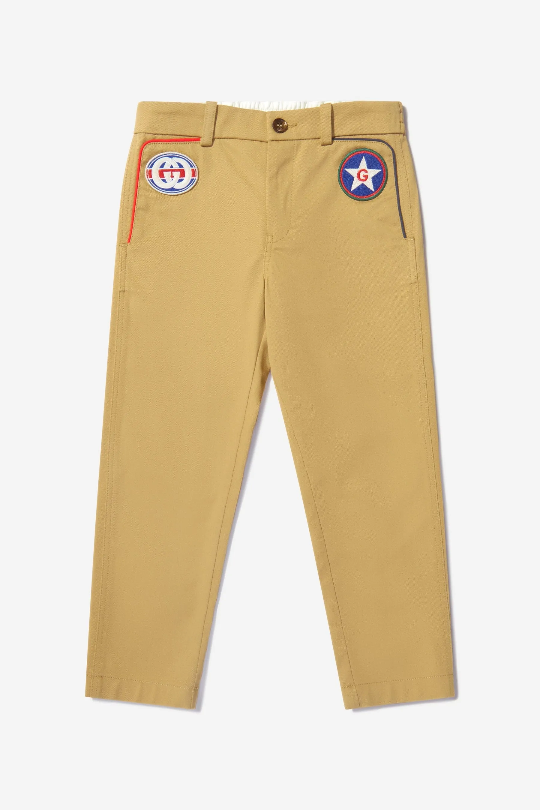 Gucci Boys Gabardine Logo Trousers