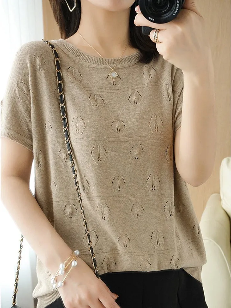 Helena Short Sleeve Women Sweater