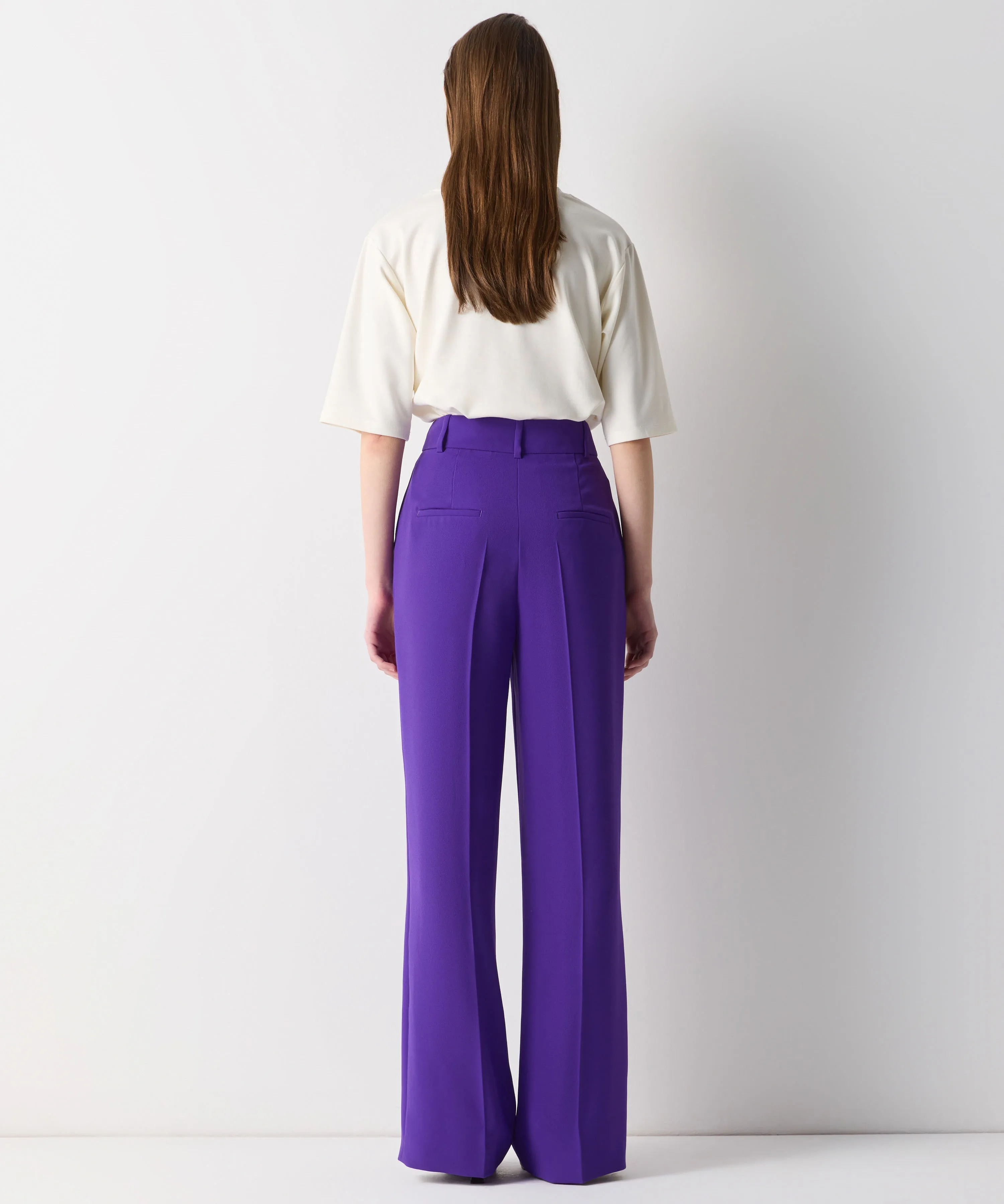 Ipekyol Loose Fit Solid Trousers Purple