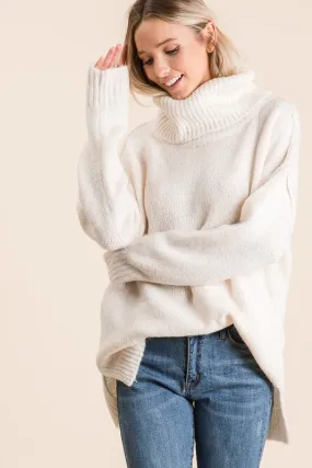 Ivory Chunky Oversize Sweater