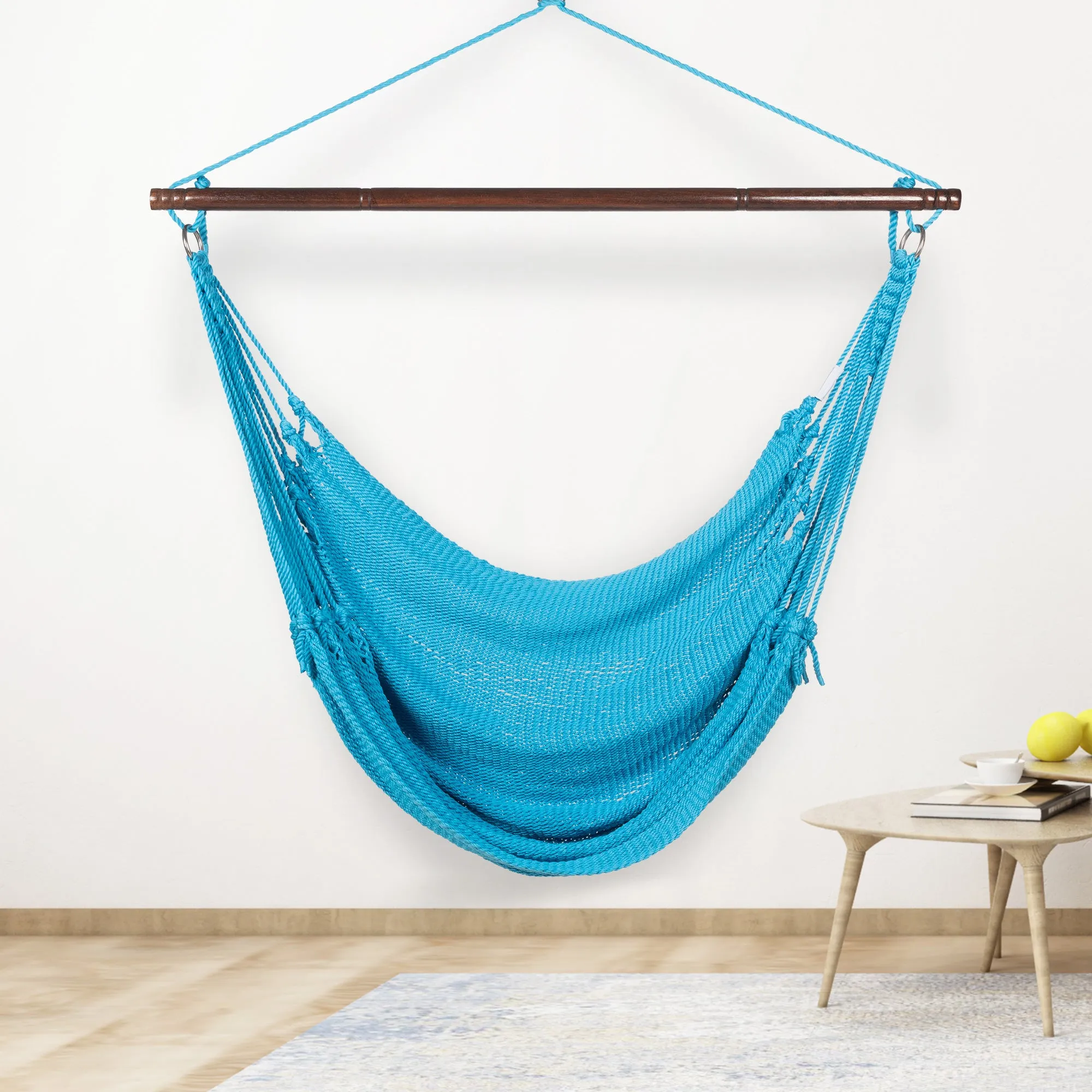 Jumbo Caribbean Hammock Chair - Light Blue