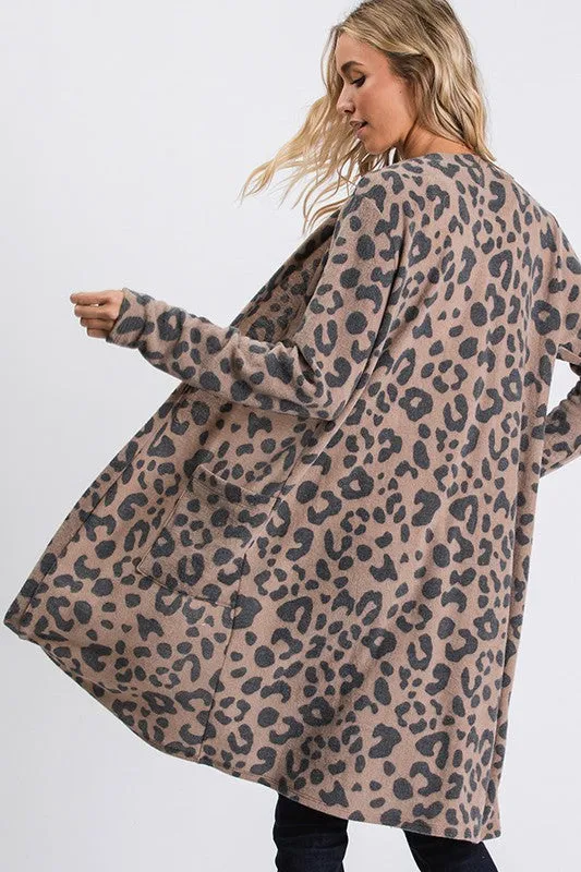 Leopard Cardigan - T1070