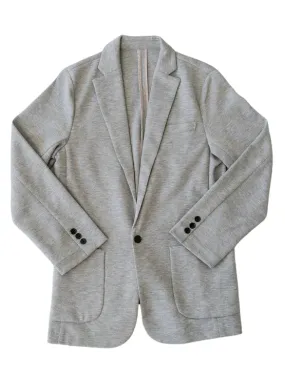 Light Grey Casual Knit Blazer