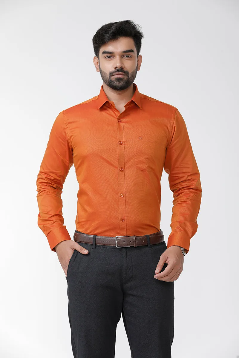 Luxor - Orange Formal Shirts for Men | Ariser