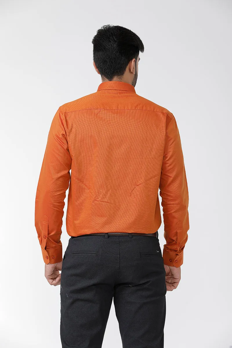 Luxor - Orange Formal Shirts for Men | Ariser