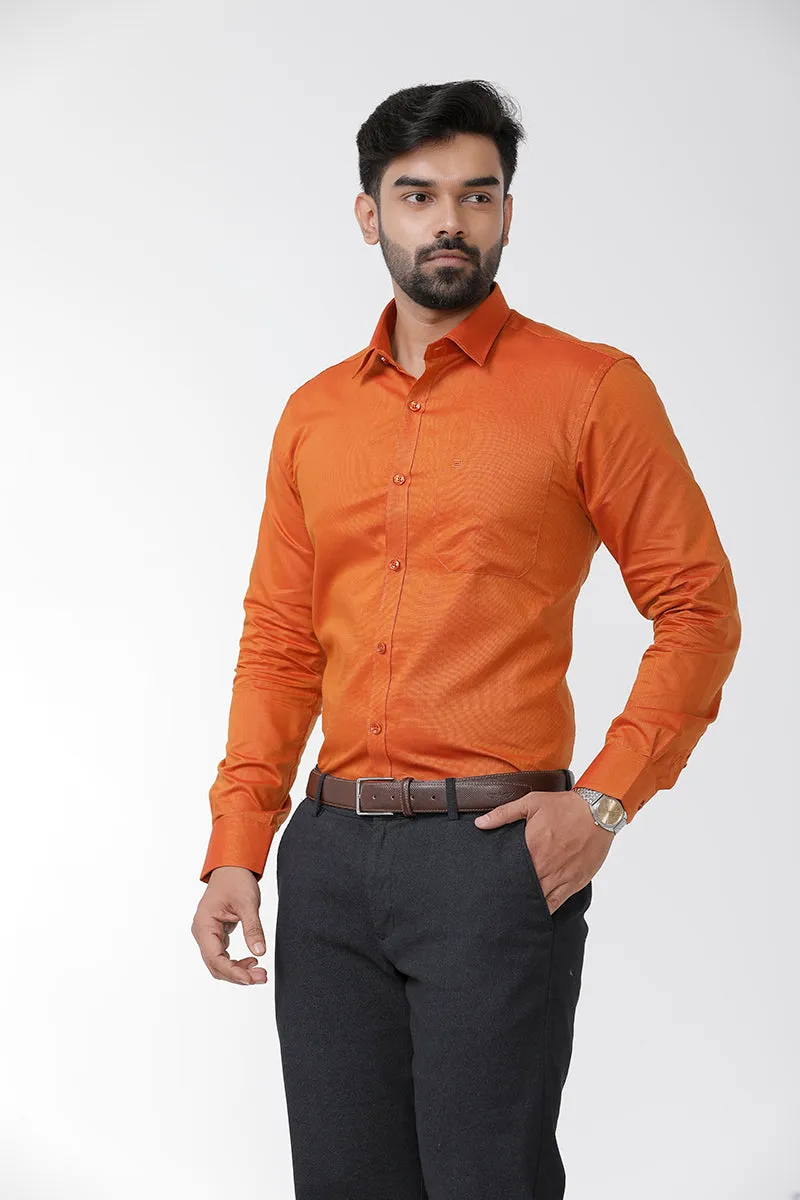 Luxor - Orange Formal Shirts for Men | Ariser