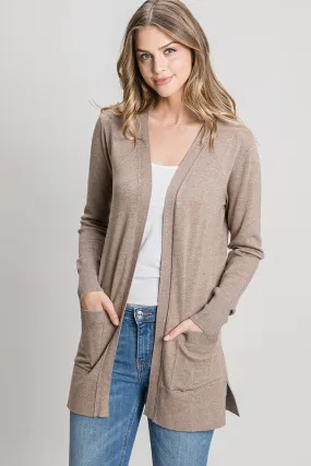 Mocha Soft Knit Cardigan