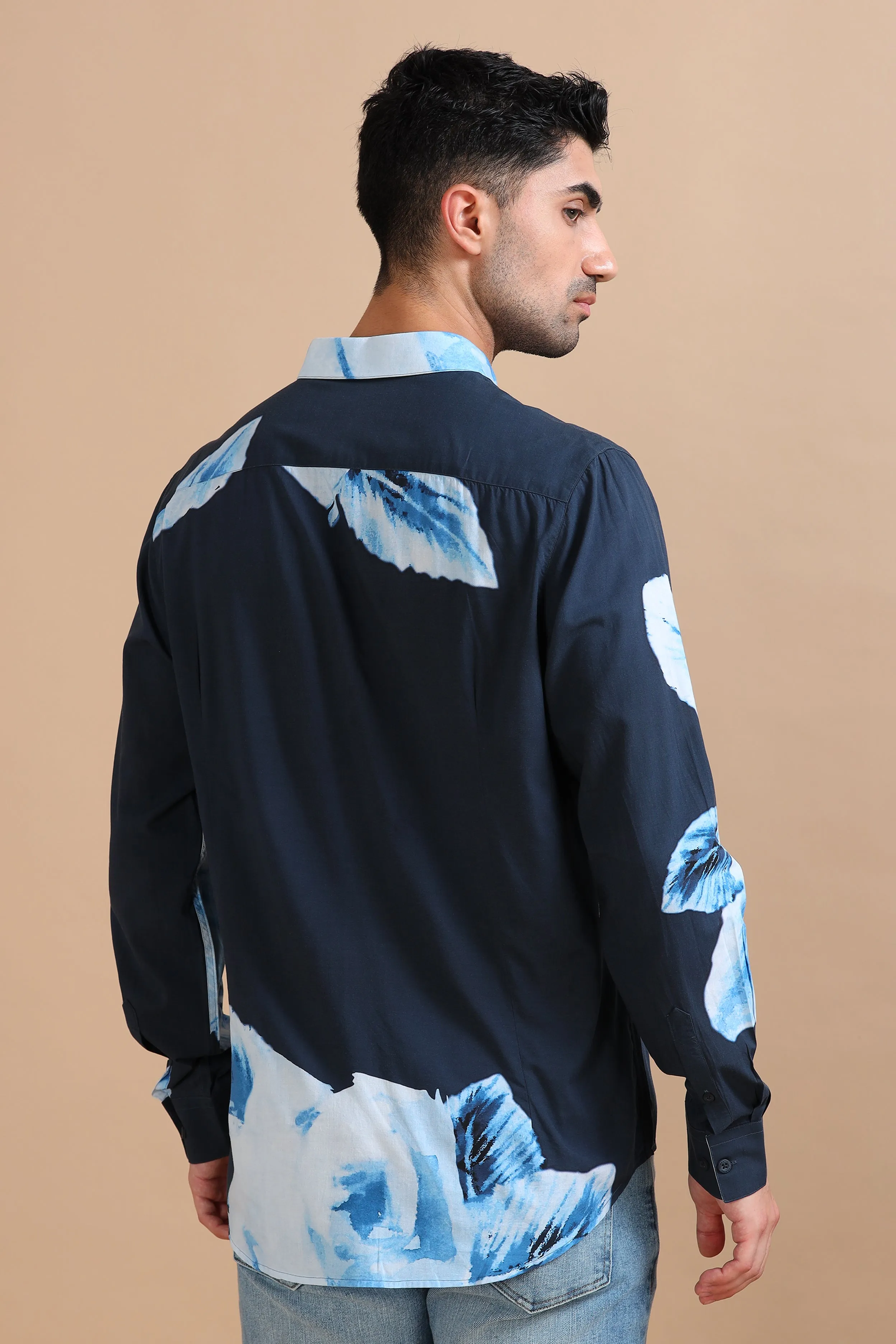 Ocean Bloom Abstract Shirt