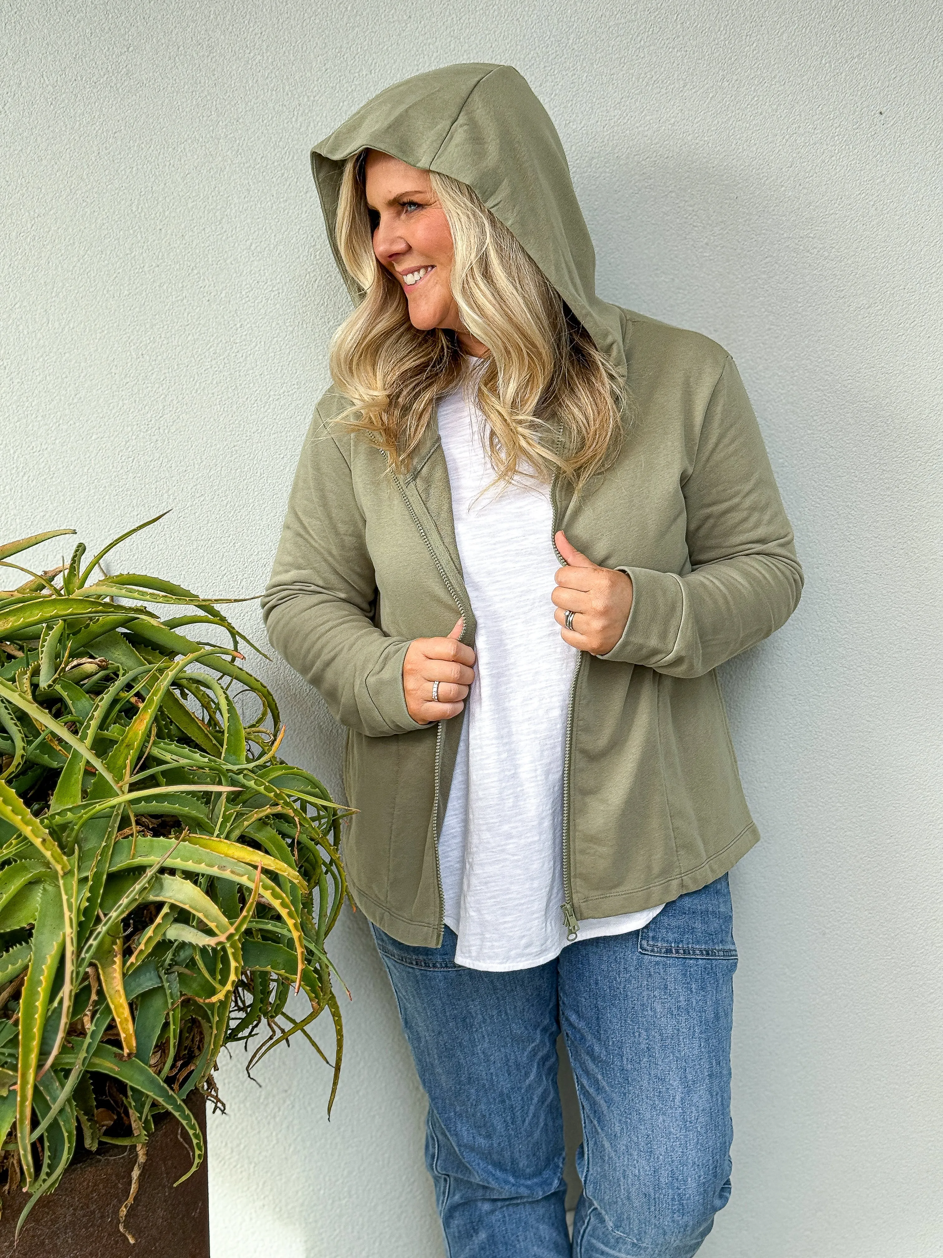 Olinda Hoodie Jacket - Wispy Green