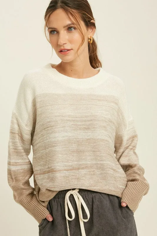 Ombre Striped Sweater