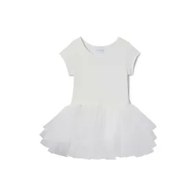 Plum NYC Bestie Tutu Dress Lucky White