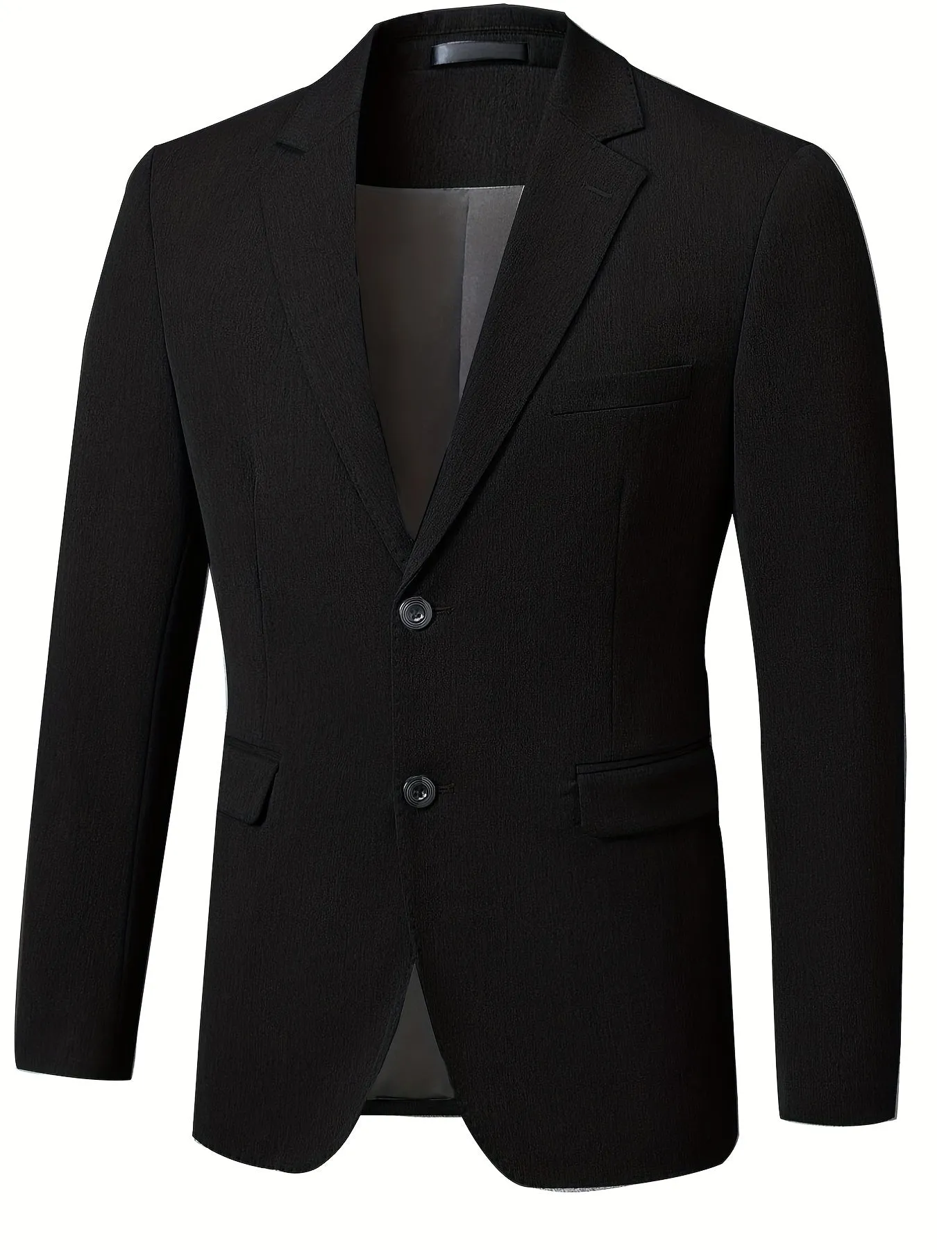 Riolio Men's Gentleman V-neck Blazers For Formal Occasion Party Performance Business