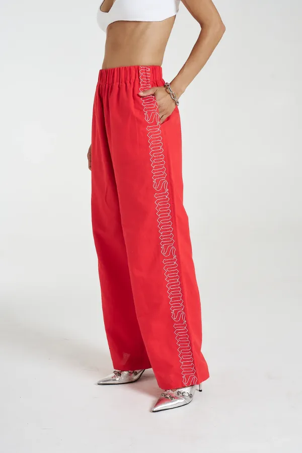 Sig Linen Pants Scarlet Summi