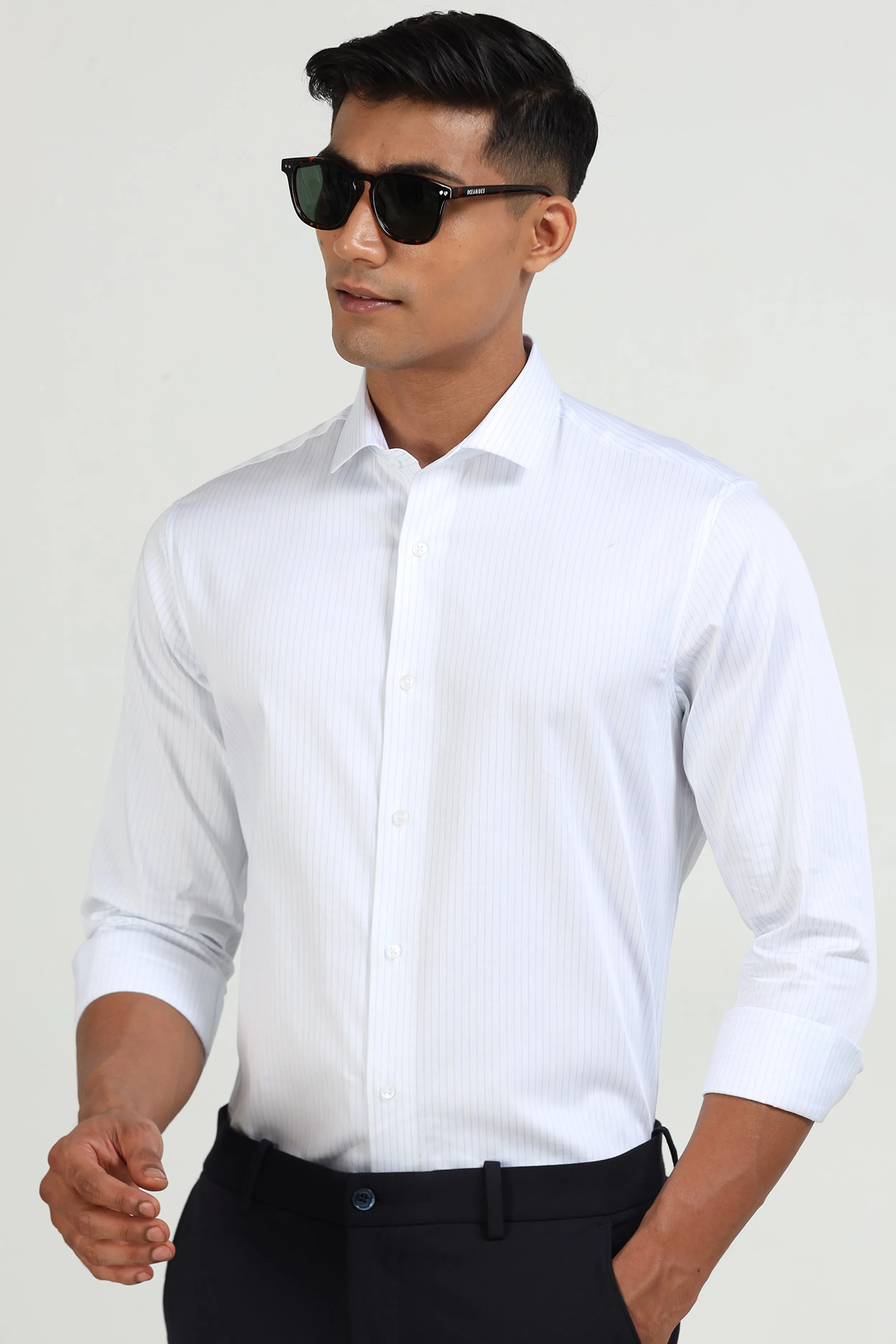 Sky Blue Stripe Shirt