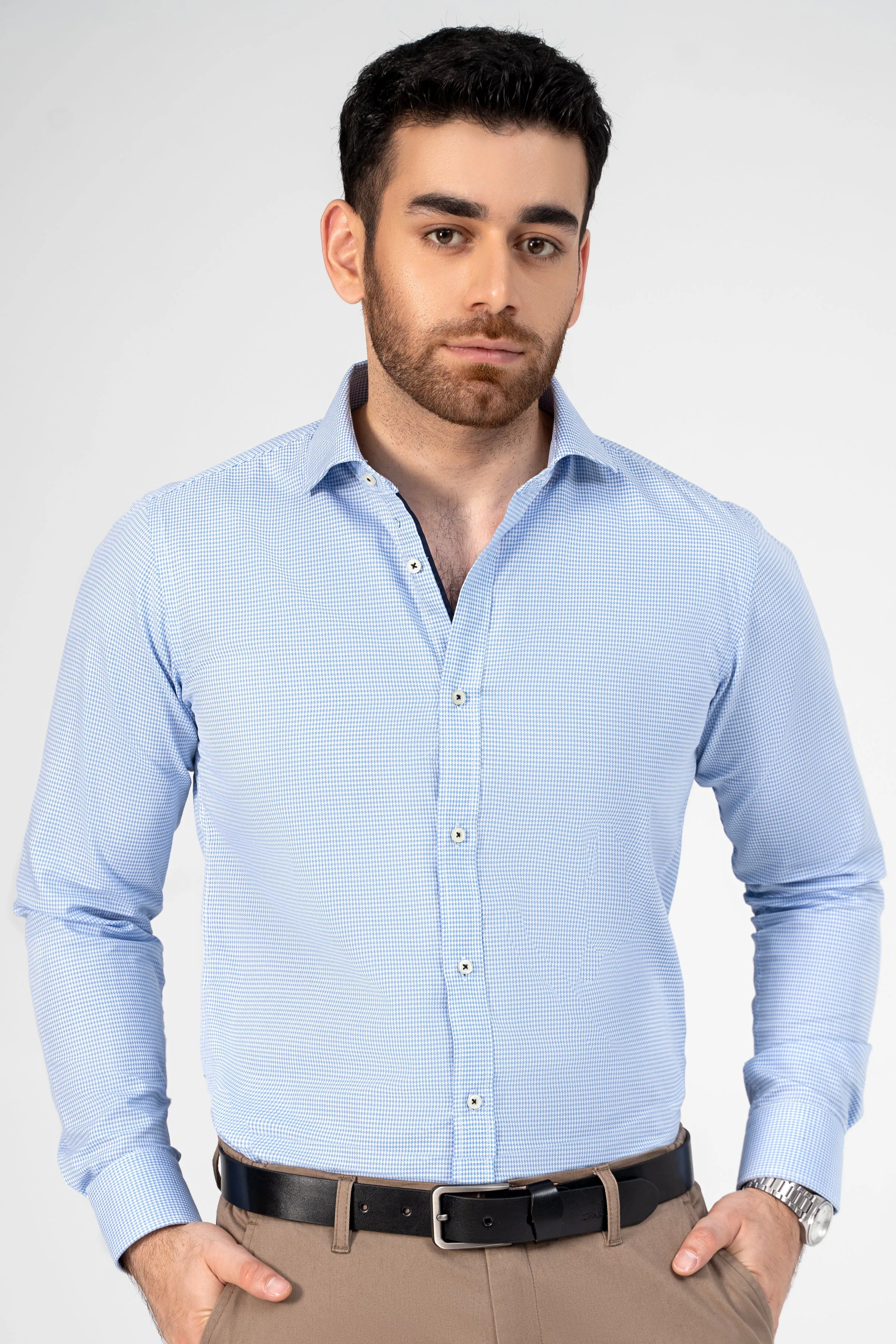 SMART SHIRT BLUE WHITE