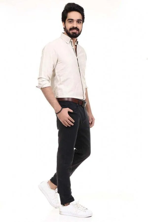 Smart Shirt Linen Off White