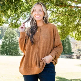 So Comfy Sweater, Deep Camel