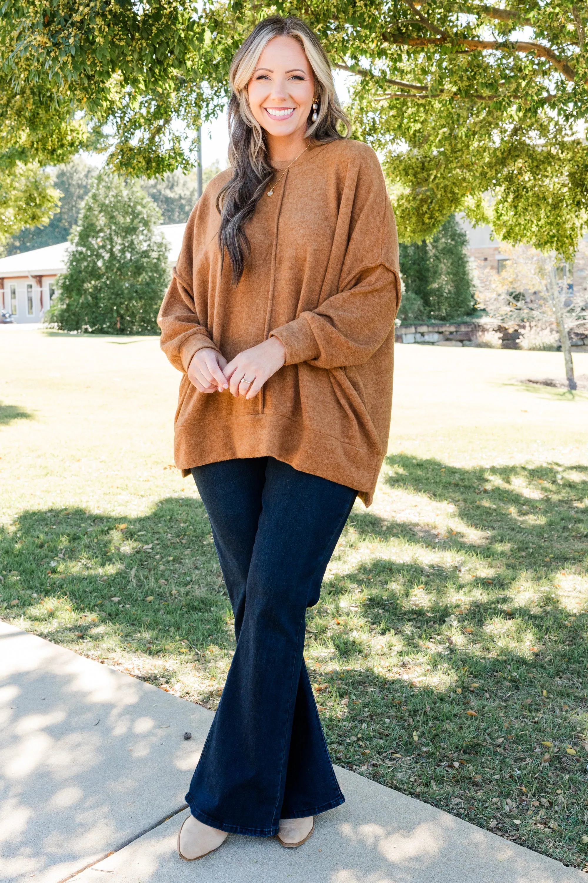 So Comfy Sweater, Deep Camel