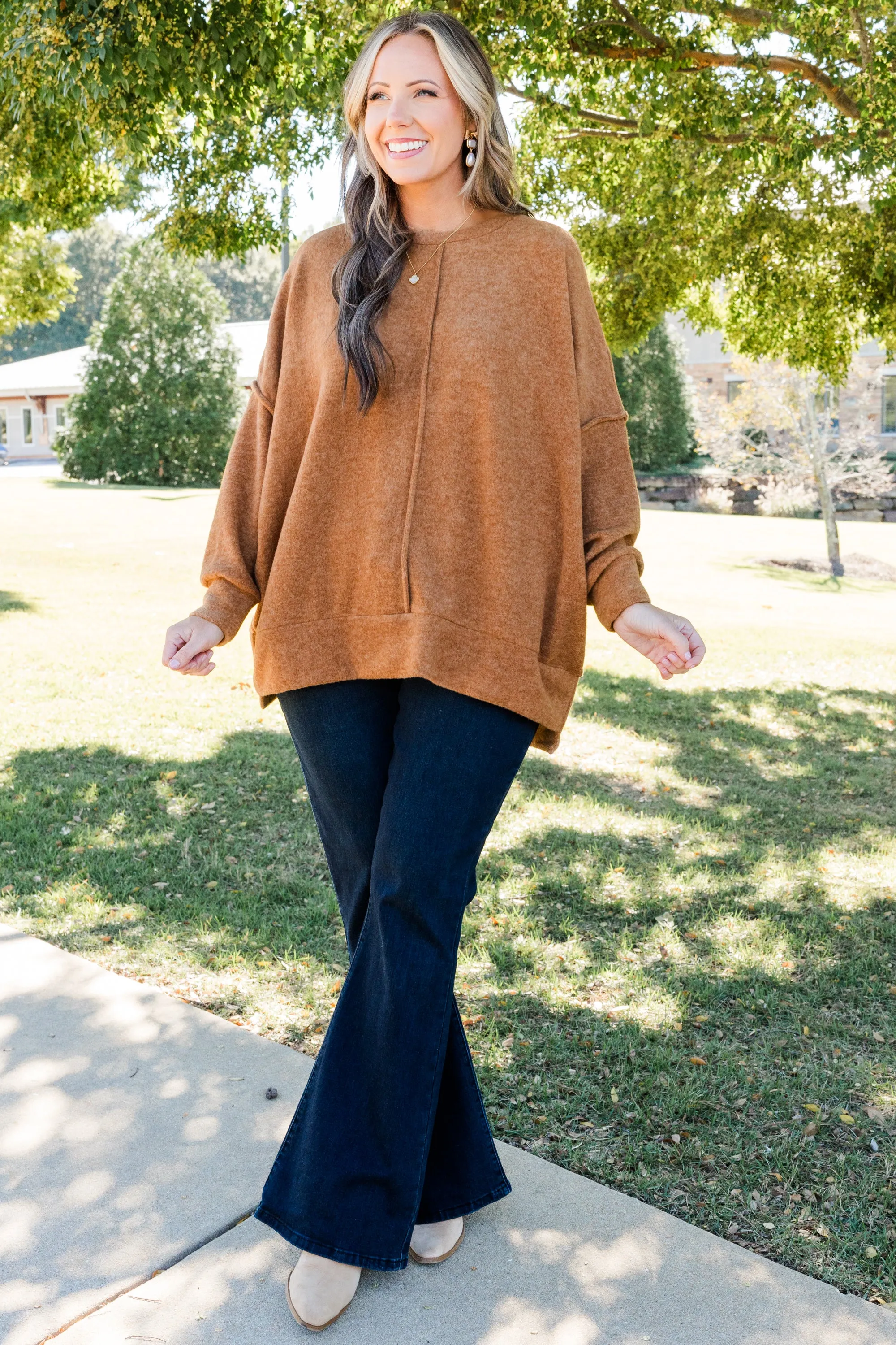 So Comfy Sweater, Deep Camel