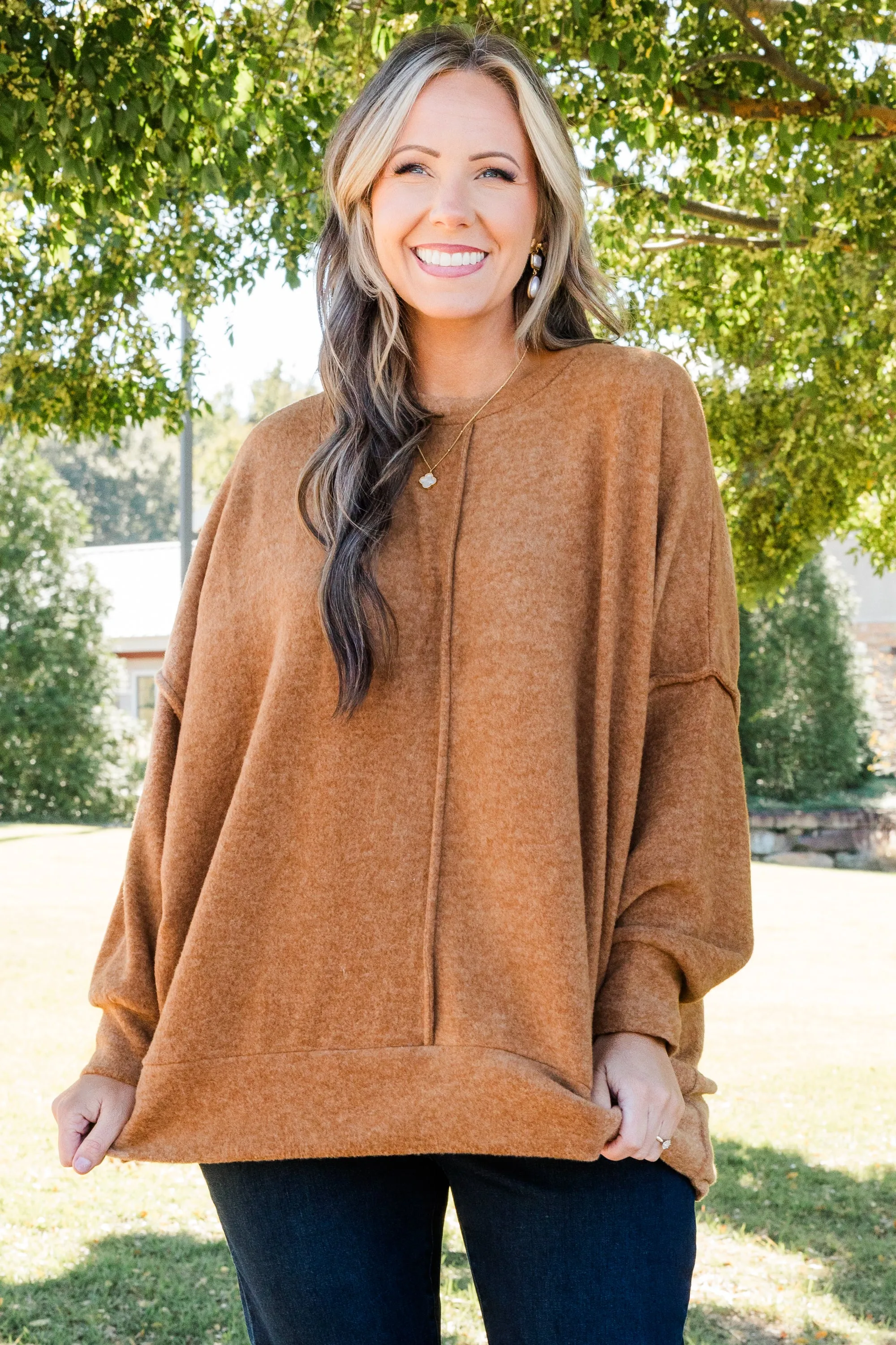 So Comfy Sweater, Deep Camel