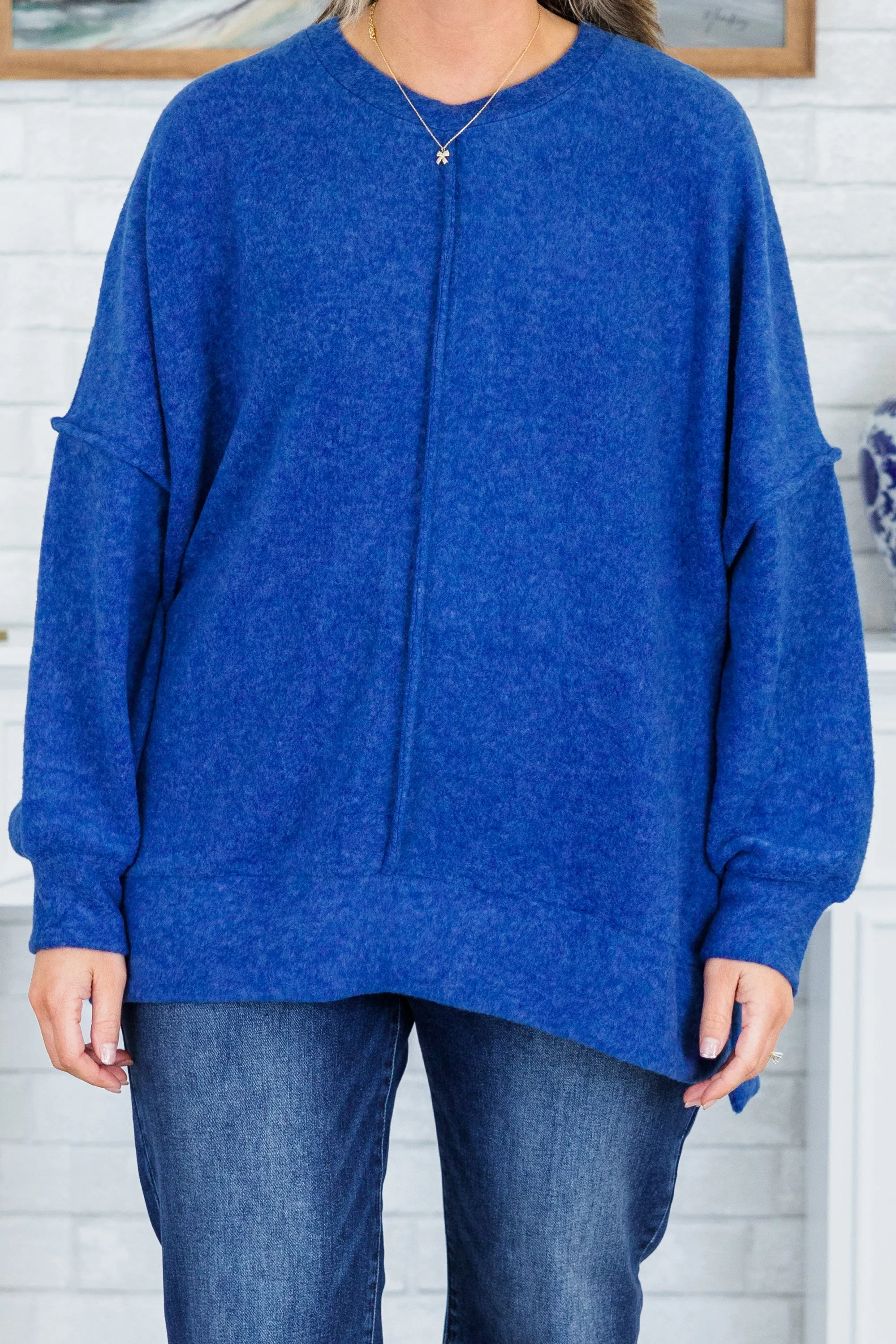 So Comfy Sweater, Light Navy